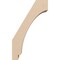 Ekena Millwork 3-inch W x 6-inch D x 10-inch H Imperial Rough Cedar Woodgrain TimberThane Knee Brace, Primed BRCUR03X06X10IMPRCPR - alternate 5